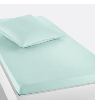 Drap housse enfant uni en coton lavé La Redoute Interieurs