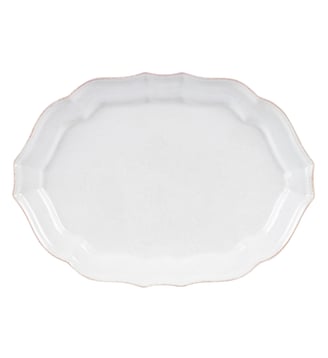 Plat Ovale Grand Impressions - Costa Nova - White