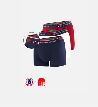 Lot de 3 boxers en coton bio Le Slip Francais