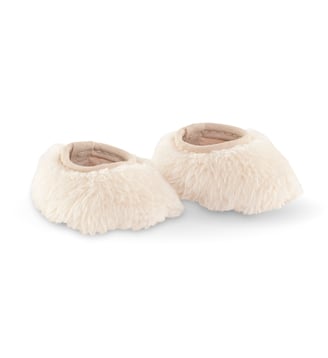 Chaussons Moumoute pour poupon 30 cm - Corolle - Écru
