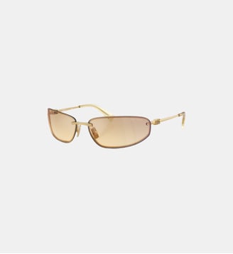 Lunettes de soleil Ovale MU A50S - Miu Miu - Or