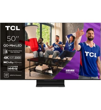 TV Mini LED 50C79K (2025) 50" (126 cm) - Google TV - TCL - Bleu