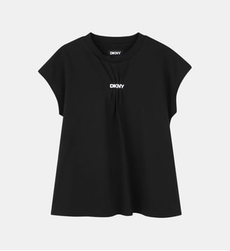 T-shirt fluide en coton - DKNY - Black