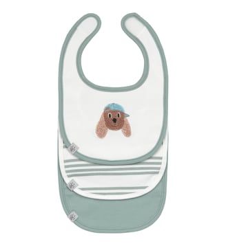 Lot de 3 bavoirs naissance Lassig