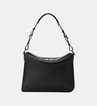 Sac Compagnon En Cuir - Lanvin - Noir