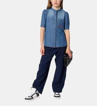 Chemise col officier - Zadig&Voltaire Kids - Bleu