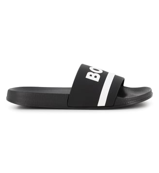 Claquettes siglées - BOSS Kidswear - Black