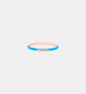 Bague Marbella Émail Bleu Djula