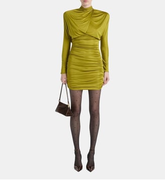 Robe drapée en jersey fluide - Balmain - Vert