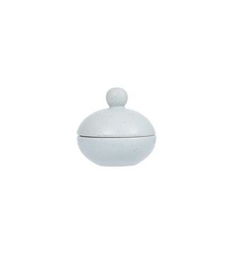 Boîte à bonbons en grès à pois - OYOY - Gris