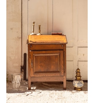 Secrétaire en bois Edouard N°1038- Produit chiné - Debongout - Bois foncé