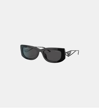 Lunettes de soleil Rectangulaire PR 14YS - Prada - Noir