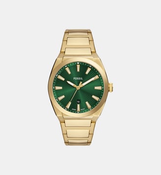 Montre automatique Everett Vert FS6090 - Fossil - Doré