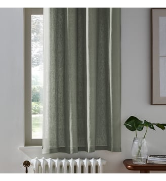 Rideau radiateur lin lavé à oeillets La Redoute Interieurs