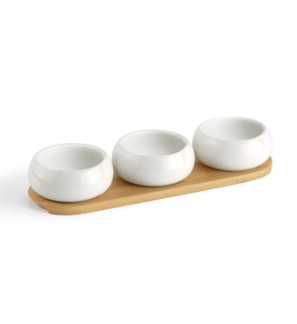 Serviteur apéritif  Set de 3 - Médard de Noblat - Blanc