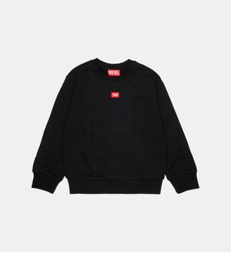 Sweat-shirt à col rond avec logo - Diesel Kids - Noir