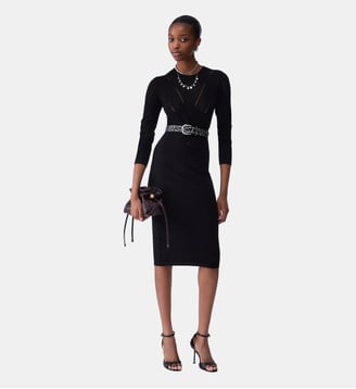 Robe midi en maille - Liu Jo - Noir