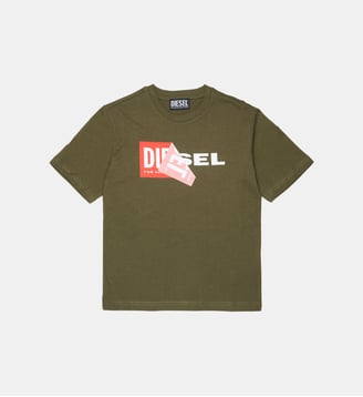 T-shirt avec logo - Diesel Kids - Kaki