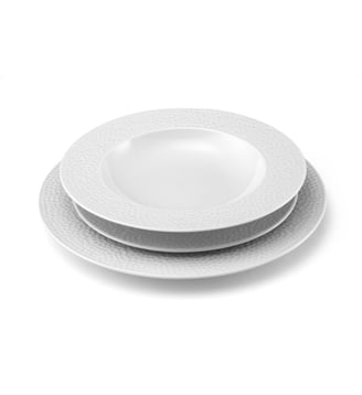 Service de vaisselle 18 pièces - Médard de Noblat - Blanc