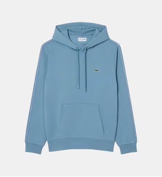 Sweatshirt à capuche bandes griffées - Lacoste - Bleu