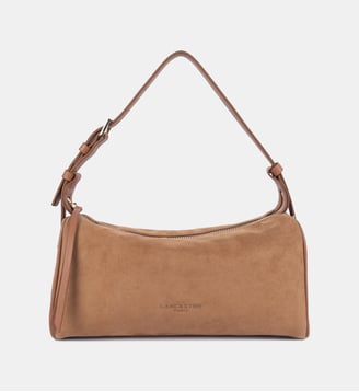 Sac rectangle Suède en cuir - Lancaster - Camel