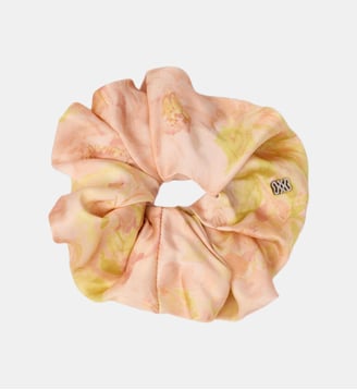 Chouchou à imprimé fleuri - Sandro - Rose vert