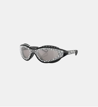 Lunettes de soleil Irrégulier SK6024 - Swarovski - Argent