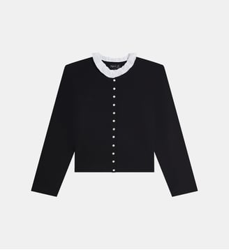 cardigan pression Volant - Agnès b. - Noir