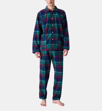 Pyjama boutonné en flanelle de coton - Thomas - Arthur - Marine