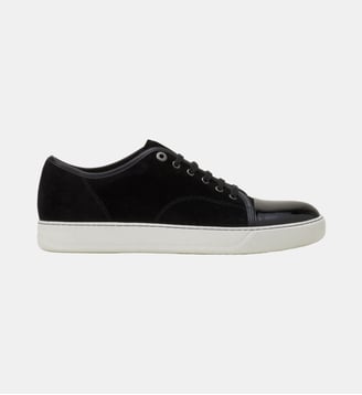 Sneakers Dbb1 En Suede Et Cuir Vernis - Lanvin - Noir