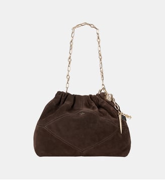 Sac à main bourse June S en cuir - Ba&sh - Chocolat