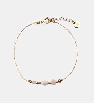 Bracelet Philomène Sélénite Blanche - Les Cléias - Blanc
