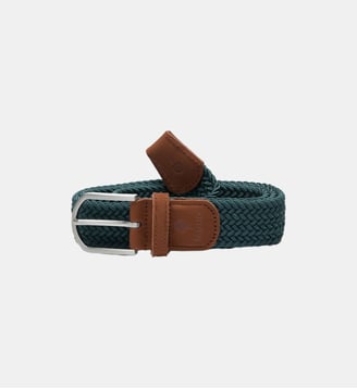 Ceinture tressée BELT - Faguo - Vert grisé