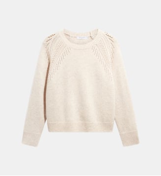 Pull en laine ajourée - RISA - Gerard Darel - Naturel