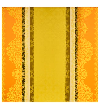 Nappe Mumbai 100% coton - Le Jacquard Francais - Jaune safran