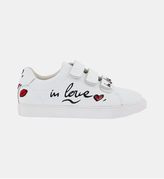 Baskets basses Edith in love cuir - Bons Baisers - Blanc