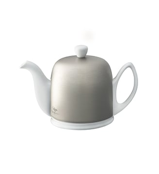 Théière 4 Tasses Cloche Zinc - Salam - Degrenne - Blanc
