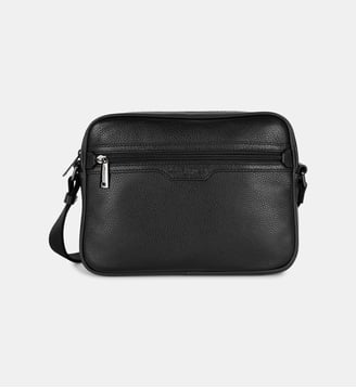 Sacoche Milano Gentlemen en cuir - Lancaster - Noir