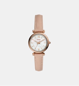Montre Carlie Mini Blanc ES4699 - Fossil - Doré rosé