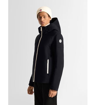 Veste droite à capuche Power III - Fusalp - Noir et neige