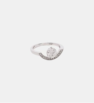 Bague Intrépide grand arc 1 carat pavée - Loyal.e Paris - Or blanc
