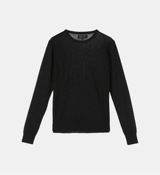 t-shirt New Hope en laine et coton noir - Agnès b. - Noir