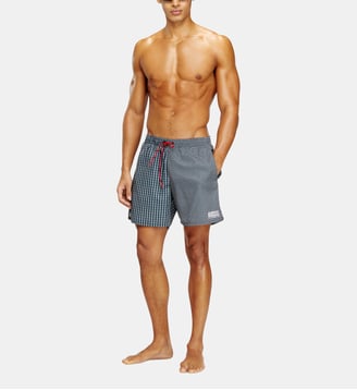 Short de bain à motifs mixtes - Diesel - Bleu