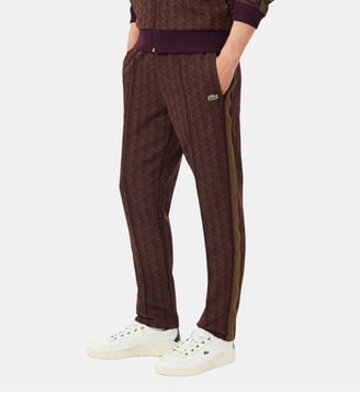 Pantalon de survêtement Paris monogramme - Lacoste - Marron