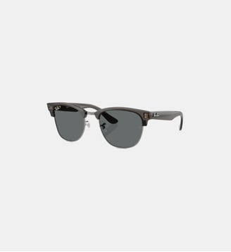 Lunettes de soleil Carré RBR0504S Clubmaster Reverse - Ray Ban - Gris foncé transparent sur gris acier