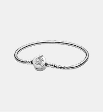 Bracelet Maille Serpent O Couronné Scintillant - Pandora - Argenté