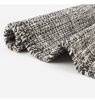 Tapis de bain noir et blanc - STEPPE - Bath Bazaar - Noir et blanc