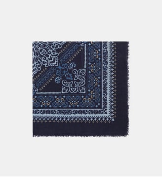 Bandana en laine fine - SINEAD - Gerard Darel - Marine