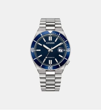 Montre automatique Tsuyosa Bleu Marine NJ0230-59L - Citizen - Argenté