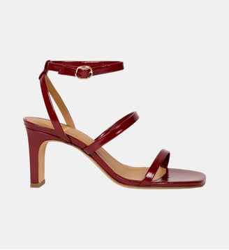 Sandales à Talon Casey Cuir Verni Froissé Bobbies